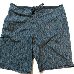 prAna Blue Drawstring Swimwear Swim Shorts